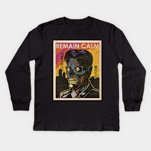 Remain Calm Kids Long Sleeve T-Shirt